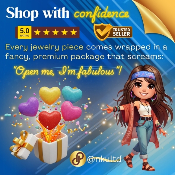 ποΈElegant 18K Gold Plated Stainless Steel Aquamarine Pearl Cuff Bracelet Studs - Picture 6 of 15